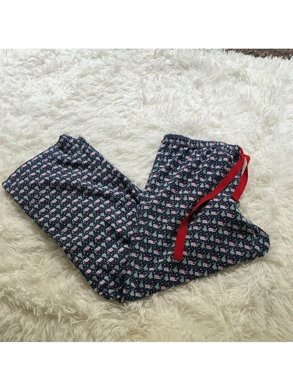 Vineyard Vines Women's Christmas Pajama Pants Snowflake Tree Print Size M